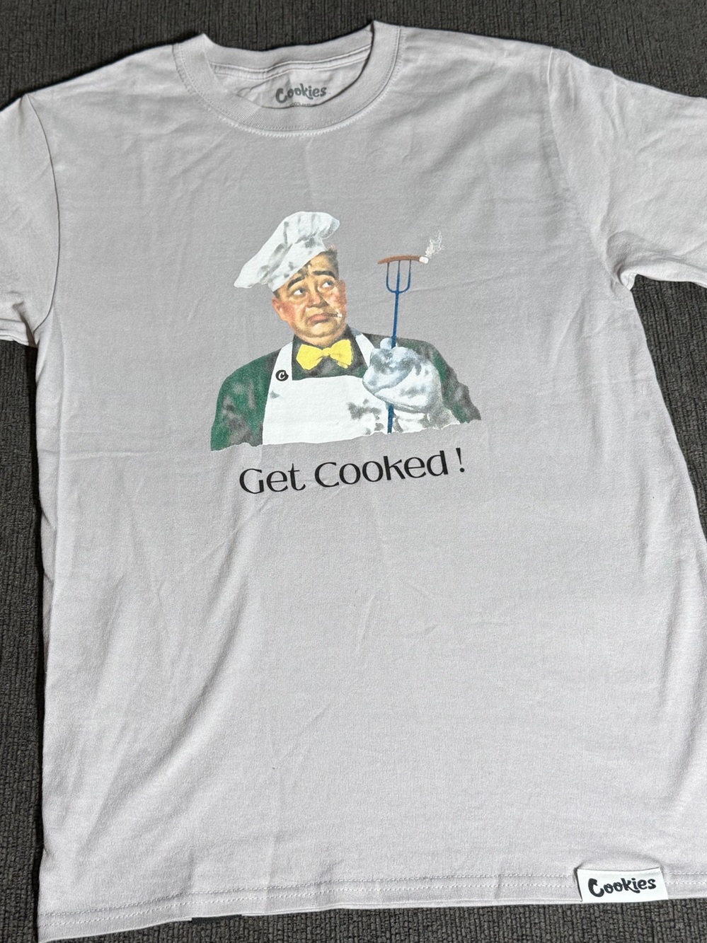 Cookies White 'Get Cooked' Graphic Chef Tee